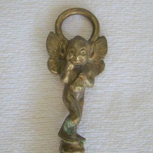 Vintage Brass English Toasting Fork 19.5" long